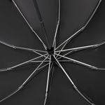Зонт обратного сложения с ручкой-карабином Foldberry (черный)