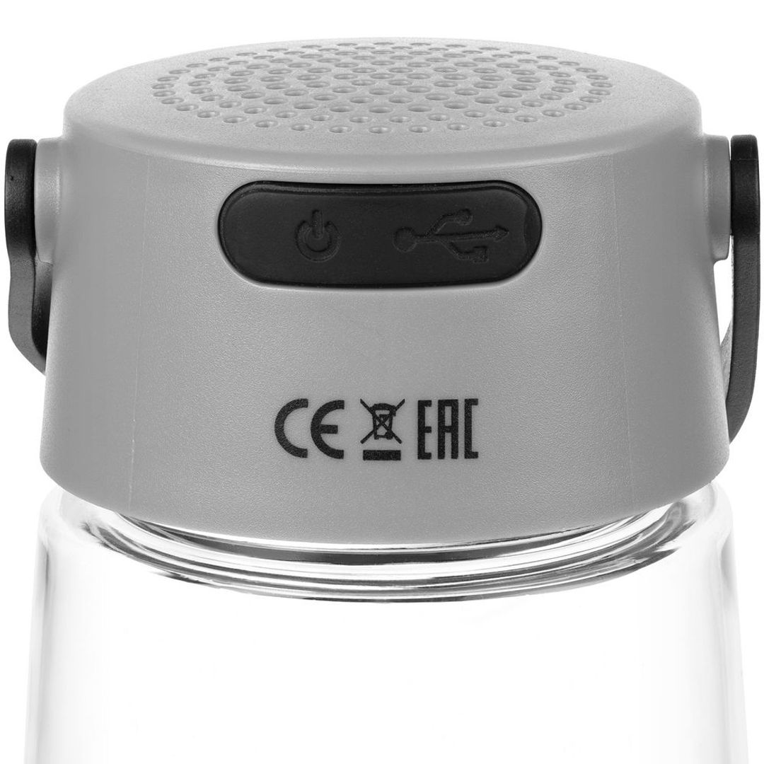 Бутылка для воды Torsta Light с колонкой и светильником (серый)