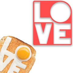 Форма для яичницы Люблю тебя Fry Love You