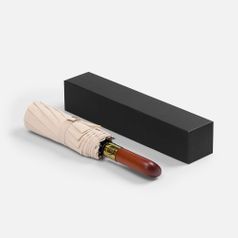 Зонт складной Cloudburst в подарочной упаковке (бежевый)