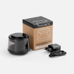 Bluetooth-колонка с подсветкой и беспроводной зарядкой Quantium (черный)