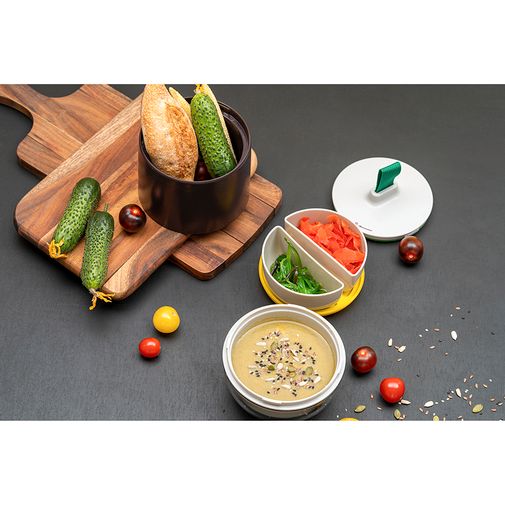 Ланч-бокс Meals темно-сливовый (800 мл)