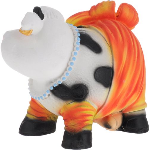 Копилка Коровка с бантом