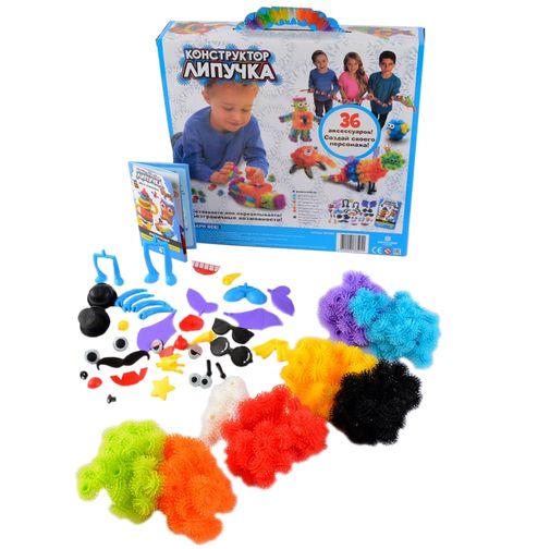 Конструктор Липучка 400 деталей В картонной коробке Конструктор Липучка 400 деталей В картонной коробке