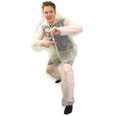 Костюм из пупырчатой пленки Bubble Wrap Costume