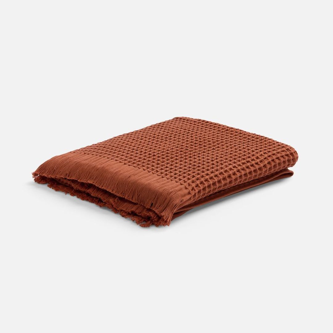 Плед вафельный Elenglect (оранжевый) Плед вафельный Elenglect (оранжевый)