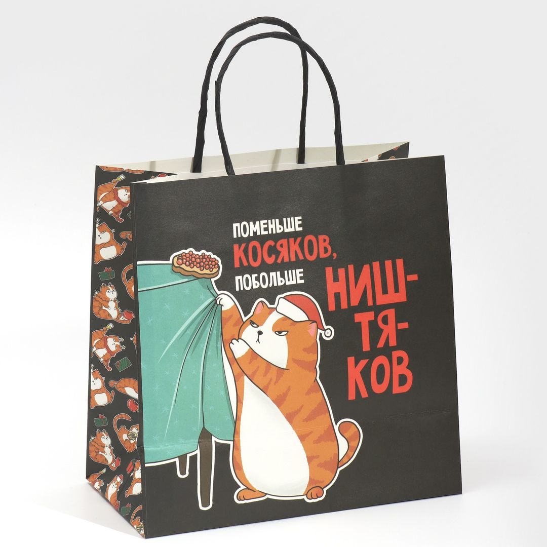 Подарочный пакет Косяки наше все (22 х 22 х 11 см)