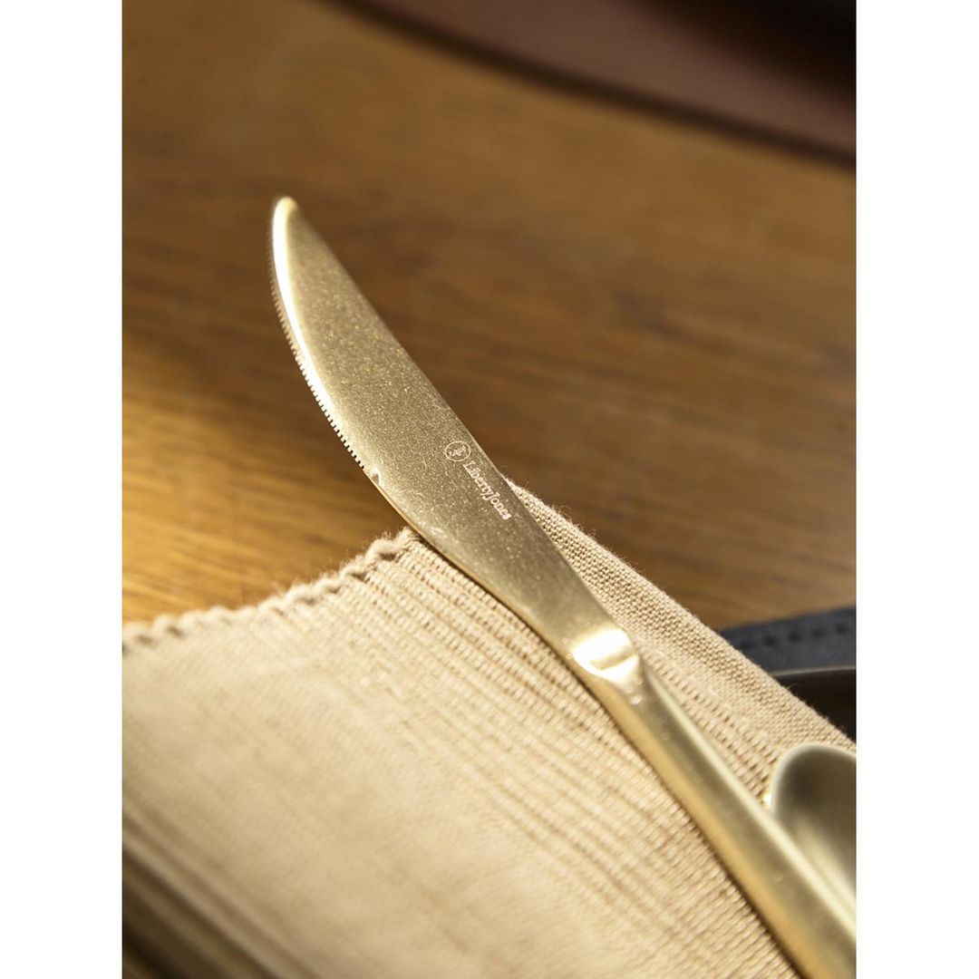 Набор столовых приборов Pure, золотистые матовые, 24 пред.