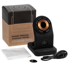 Зарядная станция с подсветкой Cooper Duo (Черная)