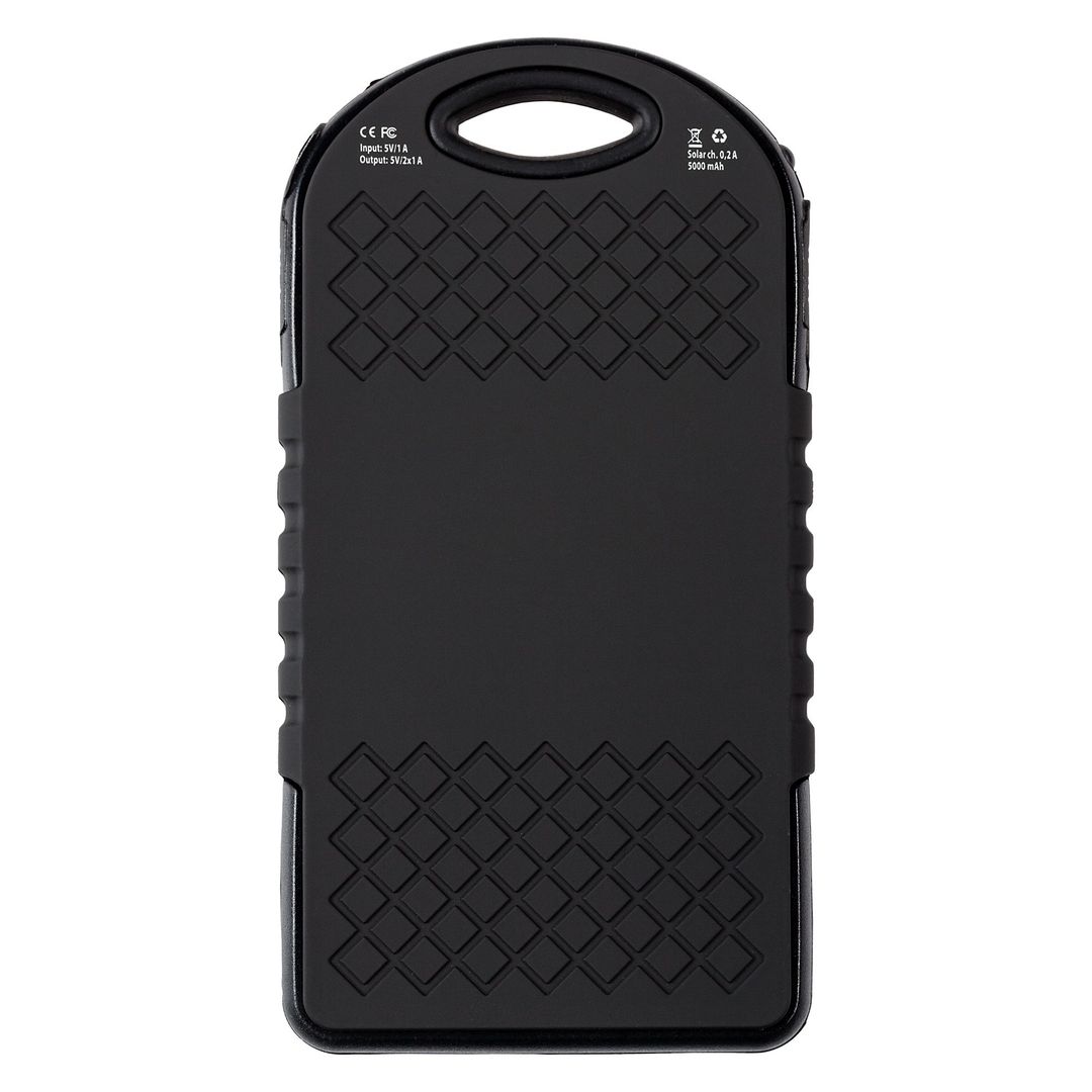 Внешний аккумулятор с солнечной батареей Harthill (5000 мАч) Внешний аккумулятор с солнечной батареей Harthill (5000 мАч)