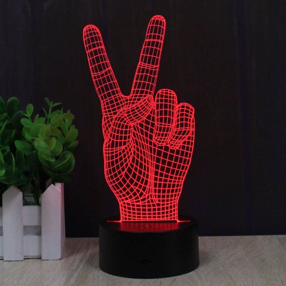 3D Лампа Мир Peace 3D Лампа Мир Peace
