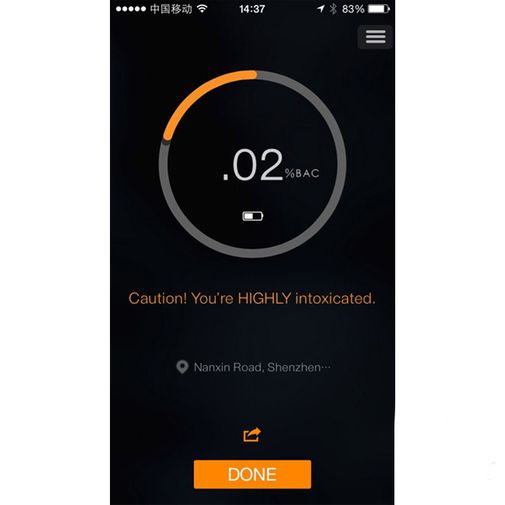 Алкотестер для смартфона iBreathalyzer mini Алкотестер для смартфона iBreathalyzer mini
