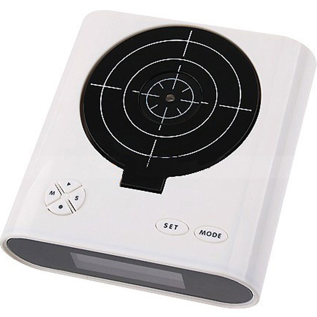 Будильник с мишенью Белый