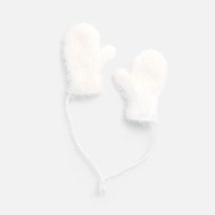 Подвеска на елку Вьюжка (варежки, белый)