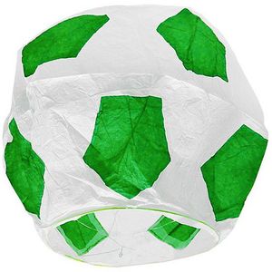 Летающий фонарик Футбольный мяч (Черный с белым) (Зеленый с белым)