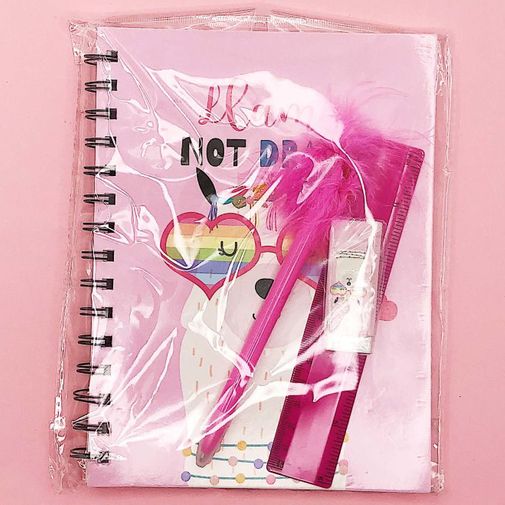 Канцелярский набор Лама Pink lama