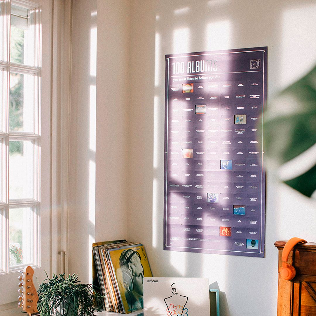Плакат 100 альбомов, которые ты должен послушать в жизни Плакат 100 альбомов, которые ты должен послушать в жизни