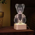 3D Лампа Медведь