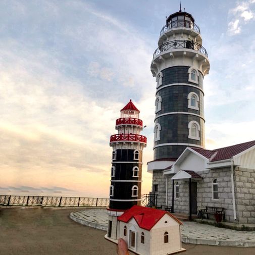 Модель сборная Маяк в пос. Турка (озеро Байкал) Модель сборная Маяк в пос. Турка (озеро Байкал)