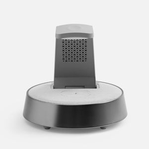 Bluetooth-колонка с беспроводной зарядкой и часами netEnergy (серый) Bluetooth-колонка с беспроводной зарядкой и часами netEnergy (серый)