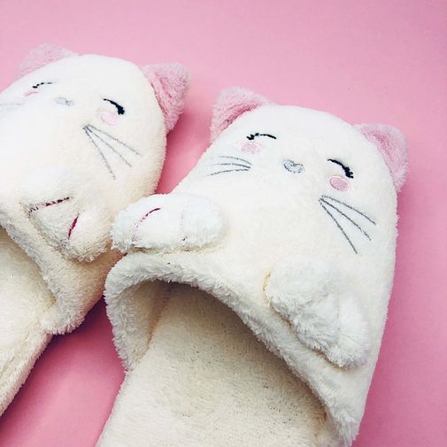 Тапочки Спящие котята Sleeping cat Тапочки Спящие котята Sleeping cat