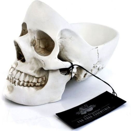 Настольный органайзер Череп Skull (Белый)