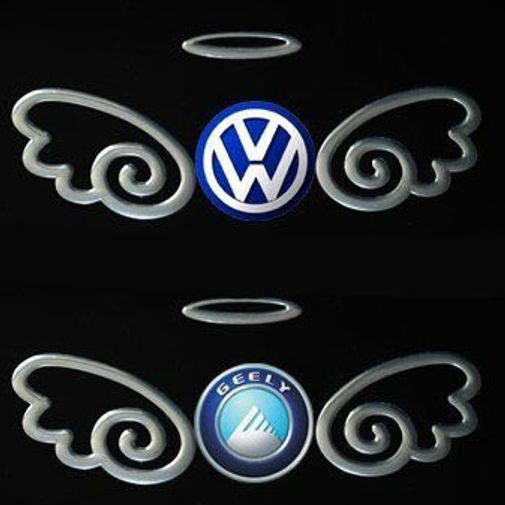 Наклейка на эмблему авто Ангел Наклейка на эмблему авто Ангел