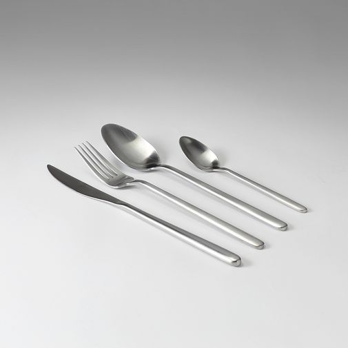 Набор столовых приборов Pure, серебристые матовые, 24 пред. Набор столовых приборов Pure, серебристые матовые, 24 пред.