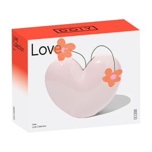 Ваза для цветов Love, 15,5 см, светло-розовая Ваза для цветов Love, 15,5 см, светло-розовая