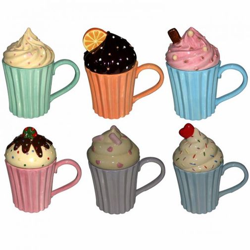 Кружка с крышкой Капкейк