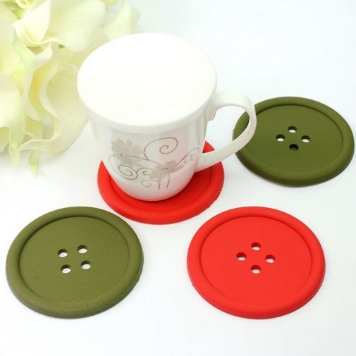 Подставка под кружку Пуговица