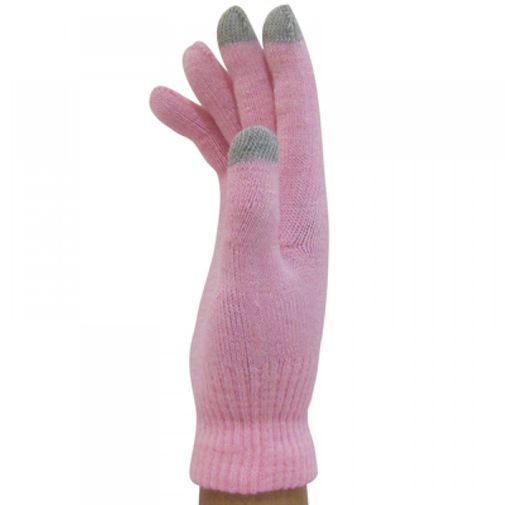 Перчатки для сенсорного экрана Розовые Перчатки для сенсорного экрана Розовые