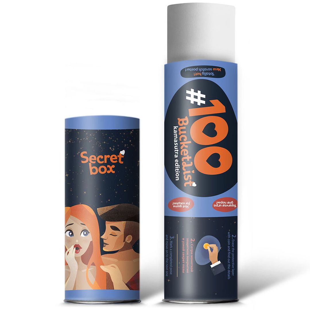 Скретч-постер 100 поз Kamasutra edition