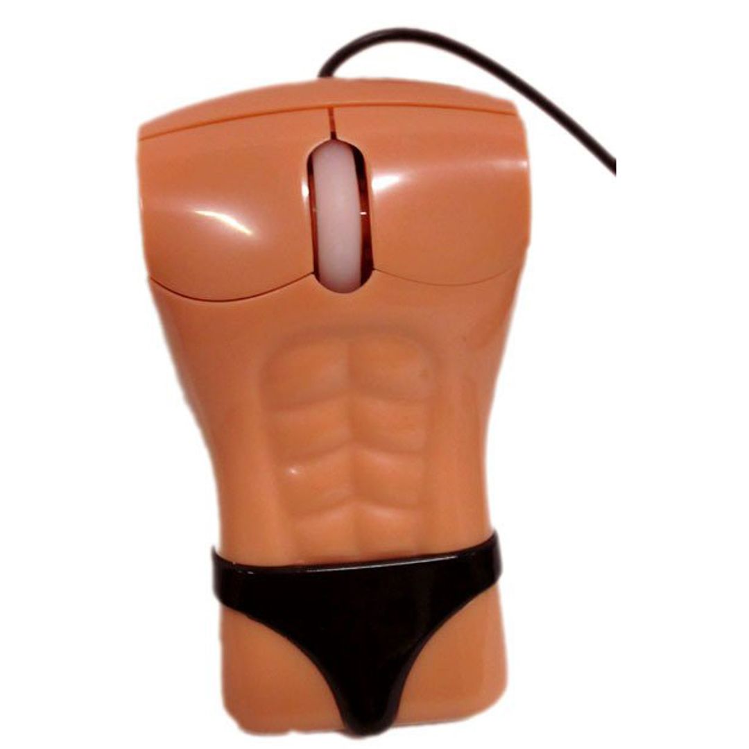 Мышь Стриптизер (Телесный с черными плавками)