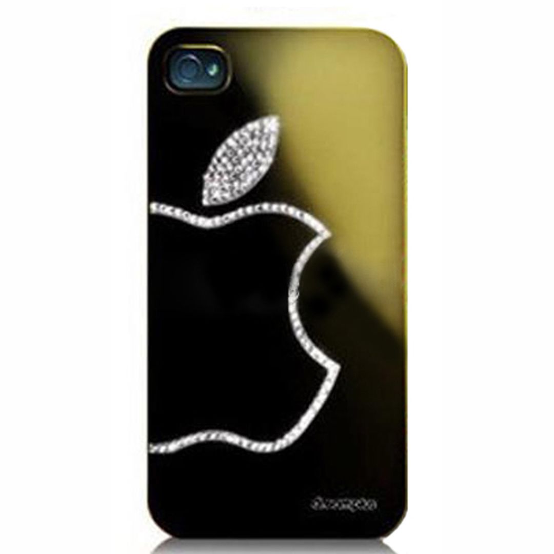 Чехол iPhone 4 Яблоко в стразах Чехол iPhone 4 Яблоко в стразах