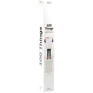 Плакат 100 вещей, которые нужно сделать в жизни