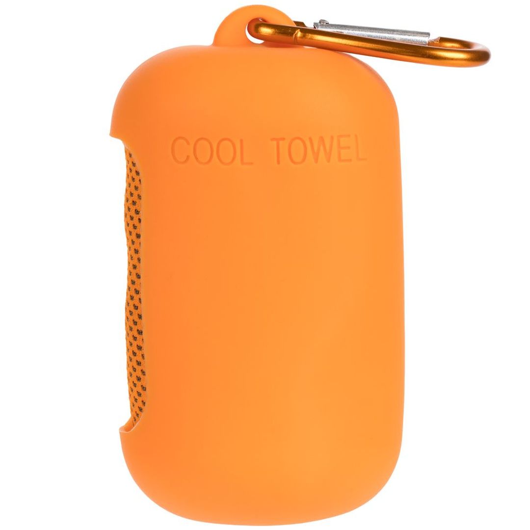 Охлаждающее полотенце Narvik в силиконовом чехле (оранжевый) Охлаждающее полотенце Narvik в силиконовом чехле (оранжевый)