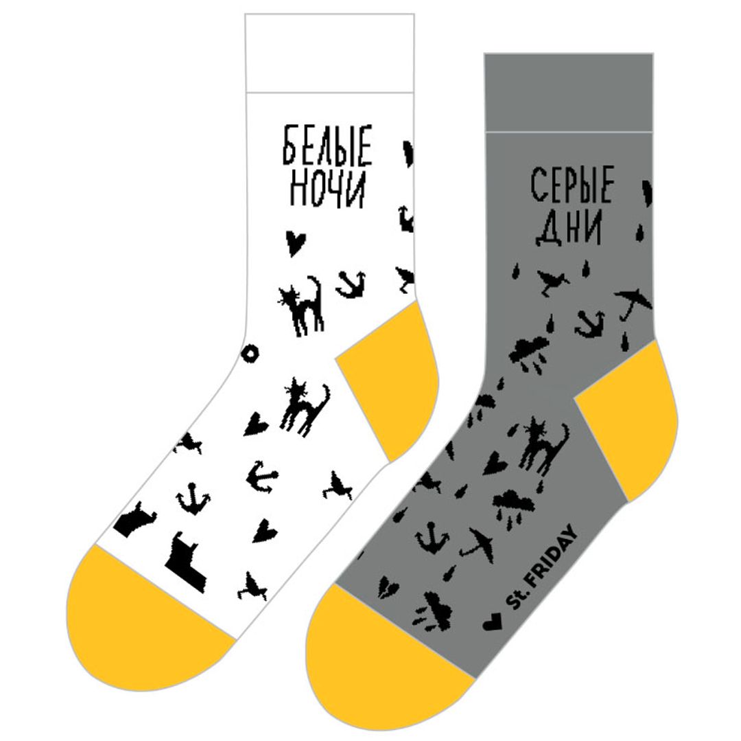 Носки Белые ночи, серые дни Носки Белые ночи, серые дни