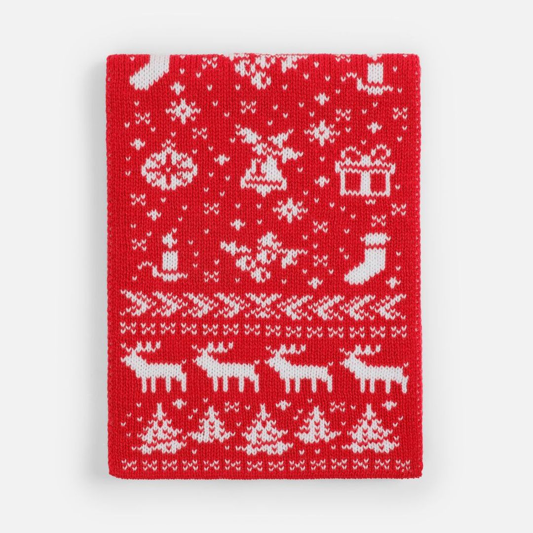 Шарф Holidale (красный с молочным) Шарф Holidale (красный с молочным)