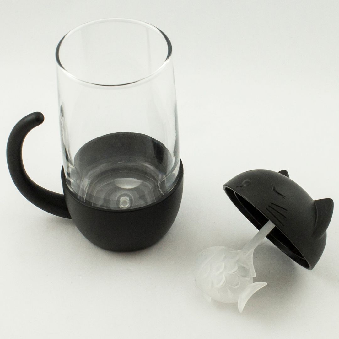 Кружка с ситечком Котик Кружка с ситечком Котик