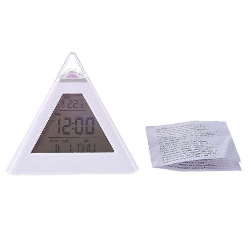 Будильник-релаксатор с термометром Пирамида