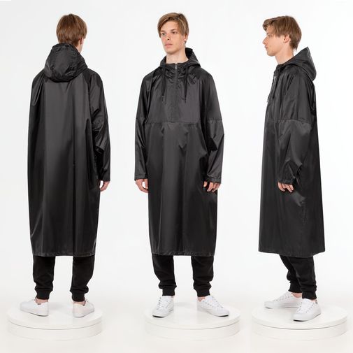 Дождевик-анорак R1 (Черный) Дождевик-анорак R1 (Черный)