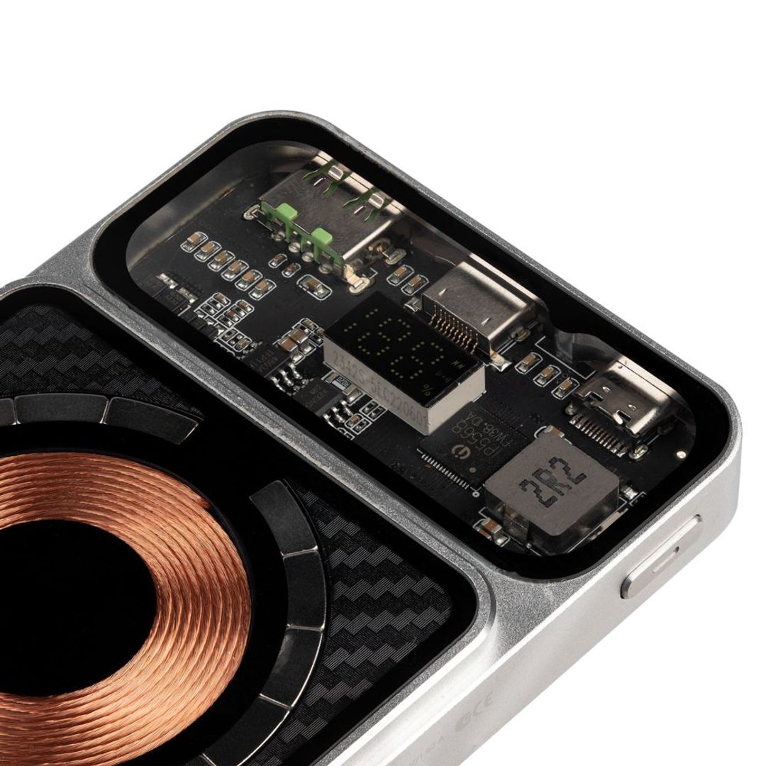 Магнитный беспроводной аккумулятор Cooper Prime 10000 мАч (Серебристый) Магнитный беспроводной аккумулятор Cooper Prime 10000 мАч (Серебристый)