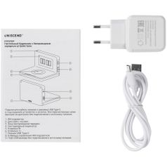 Часы настольные с беспроводным зарядным устройством Pitstop (белый)