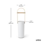 Держатель-органайзер для туалетной бумаги Bellwood (белый/натуральное дерево)