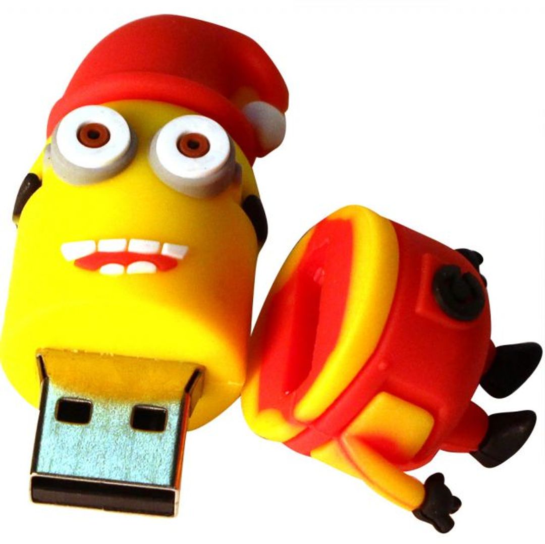 Флешка Миньон Новогодний Дейв 8 Гб Флешка Миньон Новогодний Дейв 8 Гб