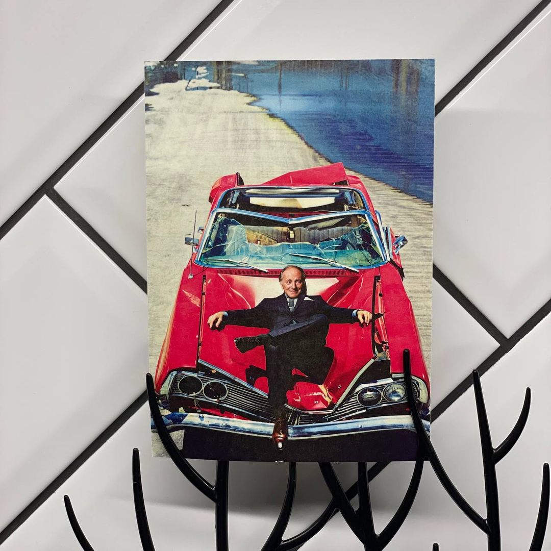 Открытка почтовая Модные классики Бродский и кабриолет Открытка почтовая Модные классики Бродский и кабриолет