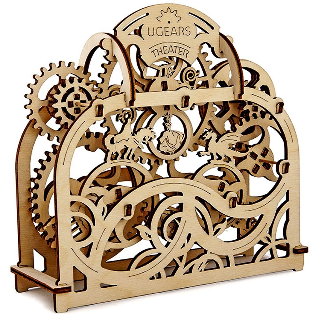 Механический 3D Пазл Ugears Театр Персонажи сменяют друг друга
