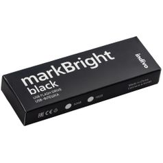 Флешка markBright Black с подсветкой логотипа 32 Гб (Красный)