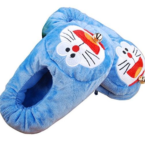 Тапочки с подогревом от USB Кот Doraemon